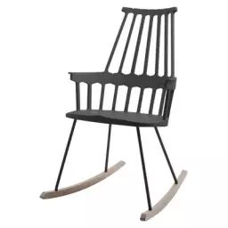 Rocking chair Comback en Bois, Technopolymère thermoplastique – Couleur Bois naturel – 58 x 89.88 x 100 cm – Designer Patricia Urquiola