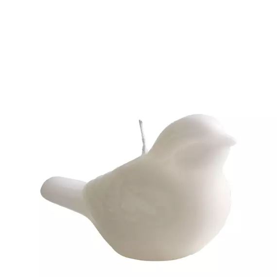 Bougie décorative parfumée Oiseau – Blanc