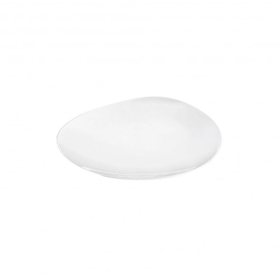 Assiette dessert en porcelaine blanche blanc 22 cm – Lot de 6