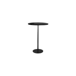 Table de bar ronde en bois et métal D70cm noir