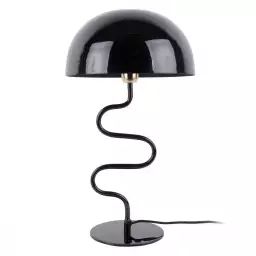 Lampe à poser torsadée métal noir H54cm