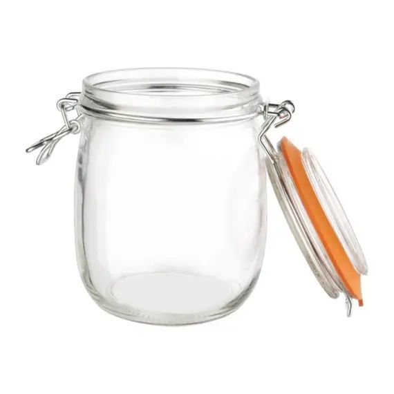 Bocal à conserves en verre avec clip 750 ml