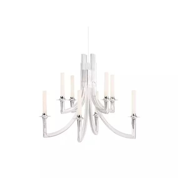 Lustre Khan en Plastique, Polycarbonate 2.0 – Couleur Transparent – 77 x 77 x 61 cm – Designer Philippe Starck