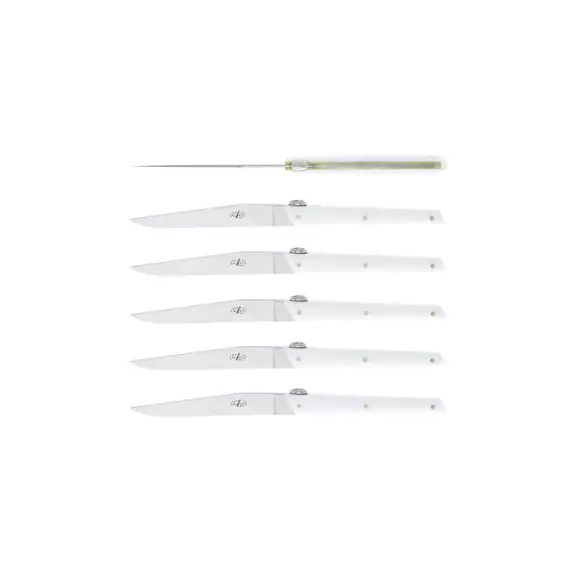 Couteau de table JY ‘S en Plastique, Acrylique – Couleur Blanc – 23 x 20.8 x 20.8 cm – Designer Olivier Gagnère