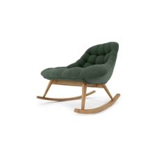 Kolton, rocking-chair, tissu vert boisé