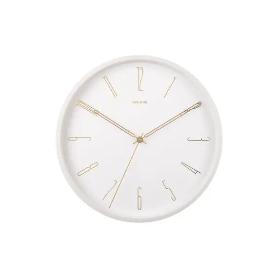 Horloge murale ronde D35cm blanc