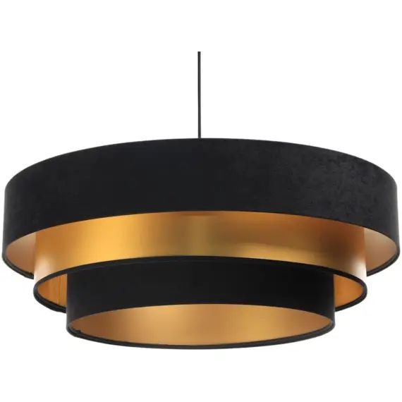 Suspension Tissu Noir 60x60x25 cm