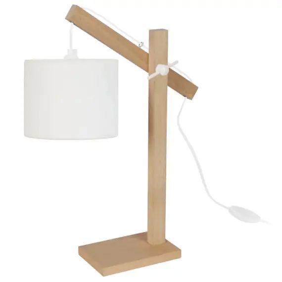 Lampe de bureau métal naturel  et anthracite