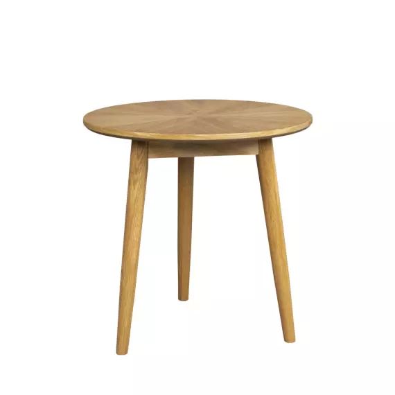 Fabio – Table d&rsquo;appoint ronde en bois ø50cm