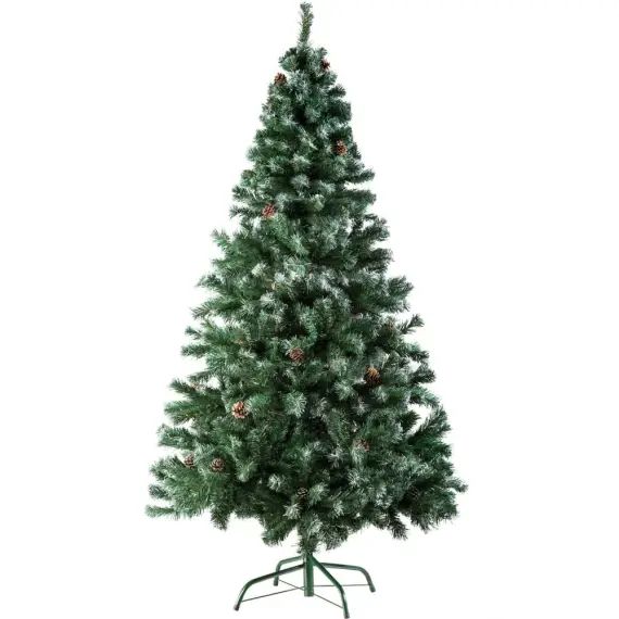 Sapin de Noël artificiel avec support métallique  vert