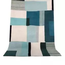 Tapis Tapis en Tissu, Coton – Couleur Bleu – 81.73 x 81.73 x 81.73 cm – Designer Sarah Lavoine