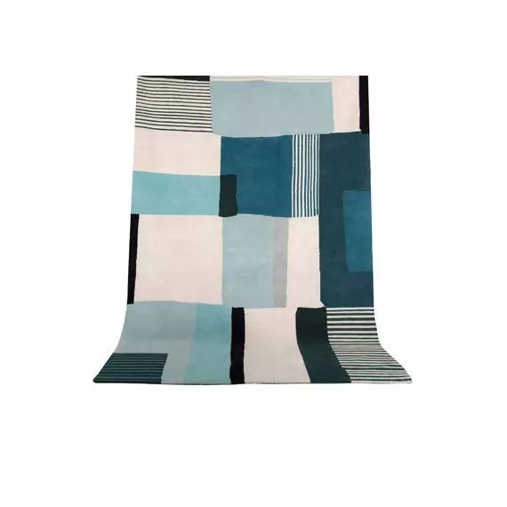 Tapis Tapis en Tissu, Coton – Couleur Bleu – 81.73 x 81.73 x 81.73 cm – Designer Sarah Lavoine