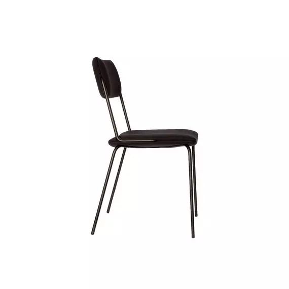 Chaise rembourrée Double-jeu en Tissu, Mousse – Couleur Noir – 51 x 70.74 x 85 cm – Designer Sarah Lavoine