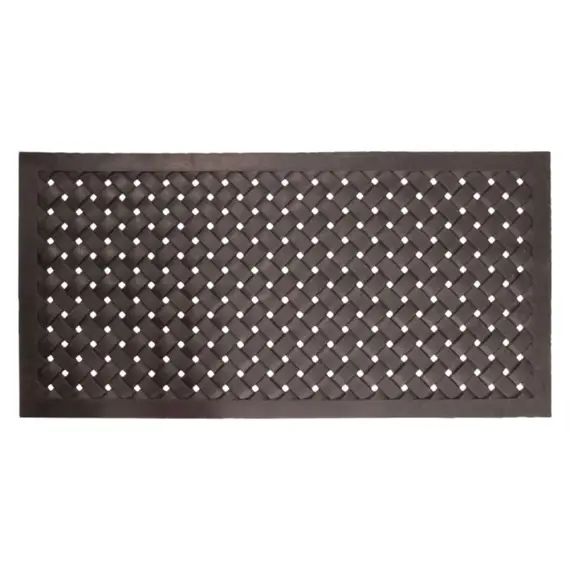 Paillasson en caoutchouc tressé 122 x 61 cm