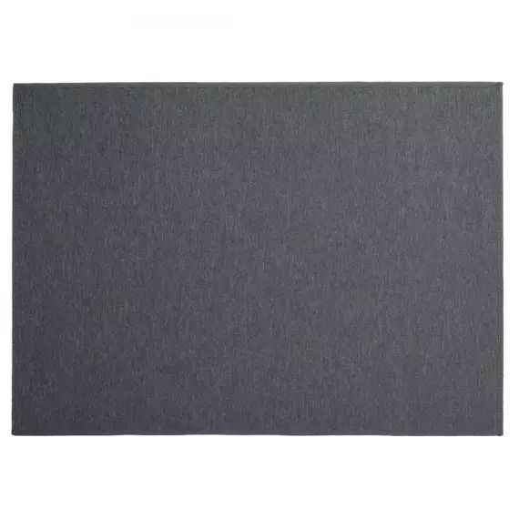 Set de table en tissu polyester gris foncé