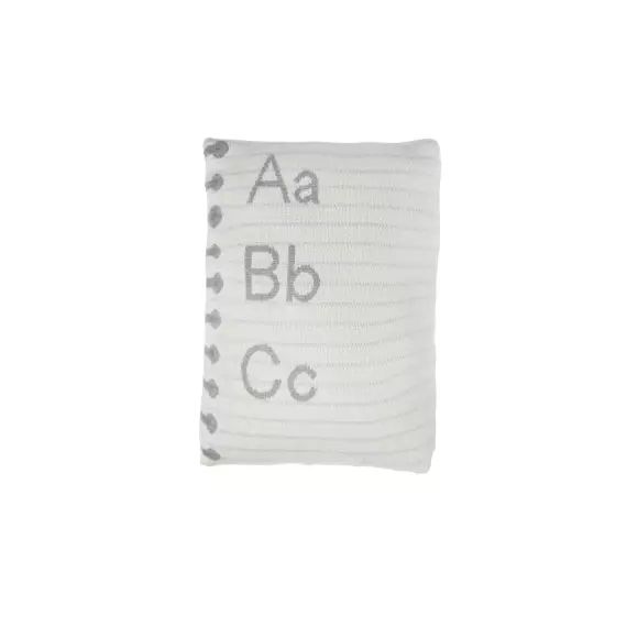 Coussin en coton gris 30×45