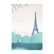Affiche Paris, bleu l.50 x H.70 cm