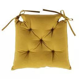 Galette de chaise ocre