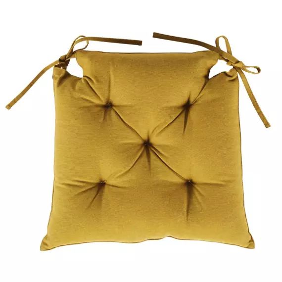 Galette de chaise ocre