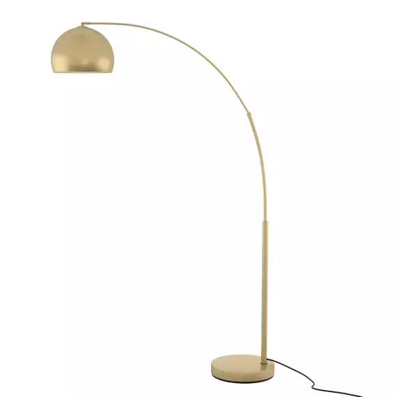 Lampadaire en métal couleur laiton