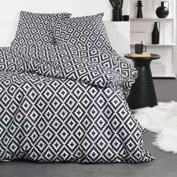 Parure de lit en Polyester Noir 220×240 cm