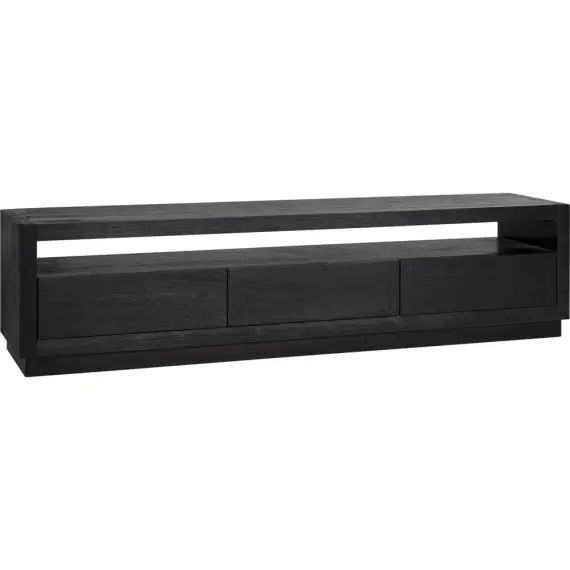 Meuble TV Bois Chêne Noir