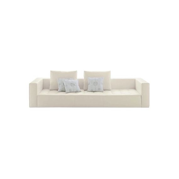 Canapé 3 places ou + Kilt en Tissu – Couleur Beige – 165.1 x 234 x 64 cm – Designer Emaf Progetti