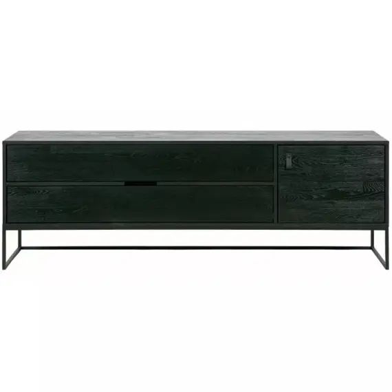 Meuble TV en chêne brossé noir