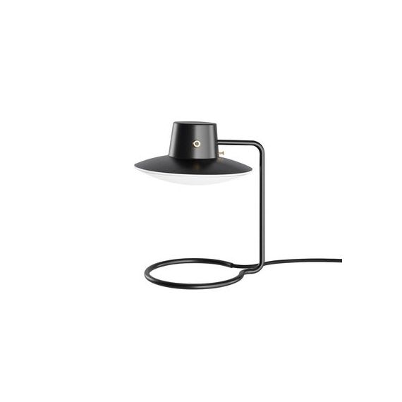 Lampe de table Oxford en Métal, Acier – Couleur Noir – 22 x 22 x 28.4 cm – Designer Arne  Jacobsen