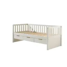 Lit banquette 90×200 sommier 3 tiroirs inclus naturel