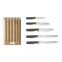 Couteau de cuisine Couteaux en Bois, plastique – Couleur Bois naturel – 14.9 x 24.99 x 35.5 cm