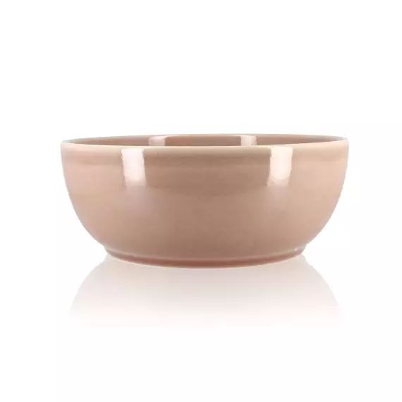 Assiette poké bowl en grès rose Ø18cm