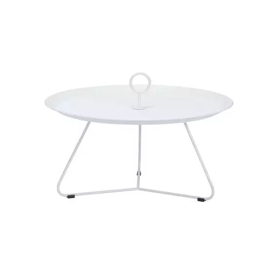 Table basse Eyelet en Métal, Métal laqué époxy – Couleur Blanc – 82.03 x 82.03 x 35 cm – Designer Henrik  Pedersen