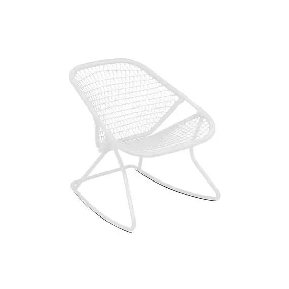 Rocking chair Sixties en Plastique, Fibre polyéthylène – Couleur Blanc – 60.5 x 77.97 x 72 cm – Designer Frédéric Sofia
