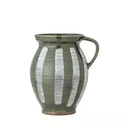 Vase en grès céramique H26 vert