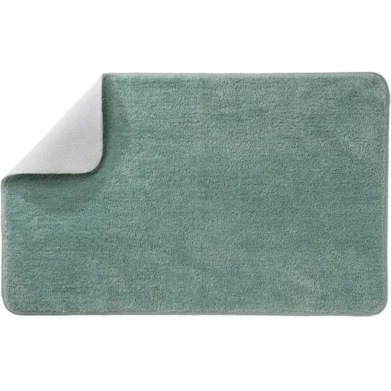 Tapis de bain uni polyester 50x80cm tilleul