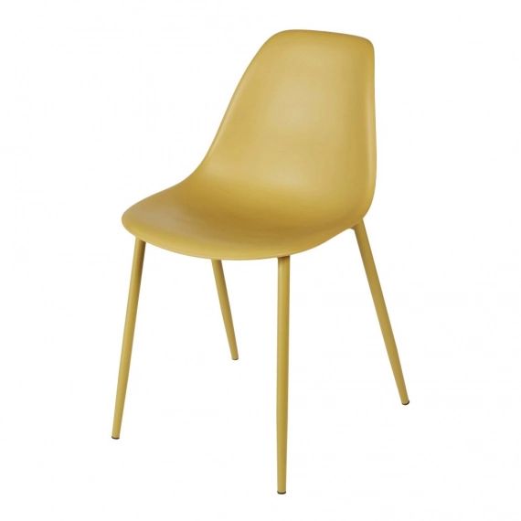 Chaise enfant style scandinave jaune Clyde