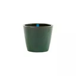 Pot de fleurs POTS en Céramique, Grès émaillé – Couleur Vert – 39.15 x 39.15 x 25 cm – Designer Meneghello Paolelli Associati