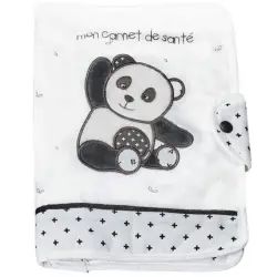 Protege carnet de santé en Coton Blanc