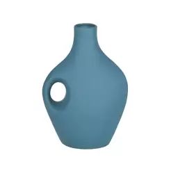 Vase en dolomite bleu vert H41