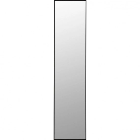 Miroir en métal noir 180×30