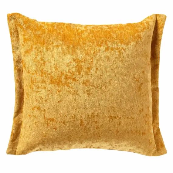 Coussin – jaune en polyester 45×45 cm uni