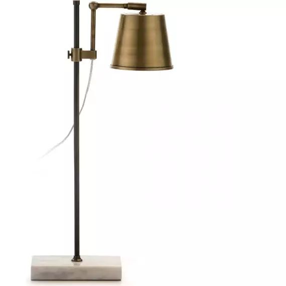 Lampe de chevet Marbre Blanc 32x14x71 cm