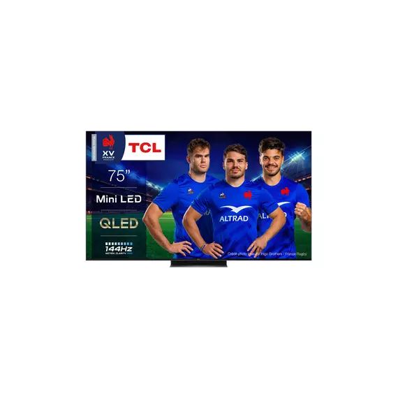 TV LED Tcl TV TCL QLED 75C835 4K Ultra HD 2022 I 144 Hz I Google TV I Game Master Pro
