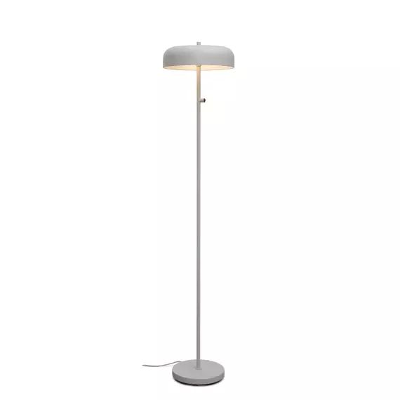 Lampadaire en métal gris clair, h. 145.5cm