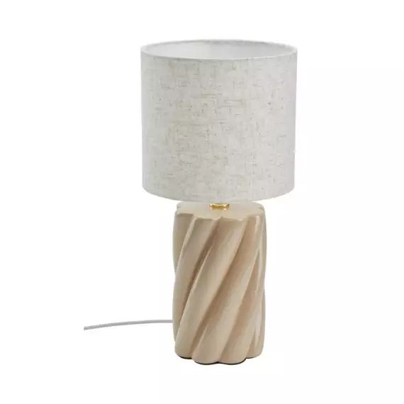 Lampe à poser Twist H. 44 cm OSTARIA Beige