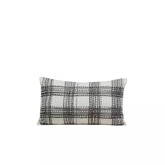 Housse de coussin 28×47 cm Blanc cassé