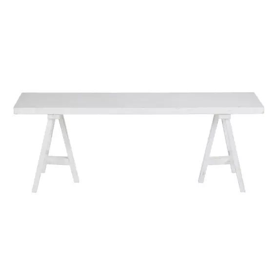 Banc en bois de sapin blanc