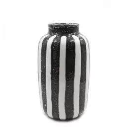 Vase Palmaria en Céramique, Céramique émaillée – Couleur Noir – 30.22 x 30.22 x 36 cm – Designer Sarah Lavoine