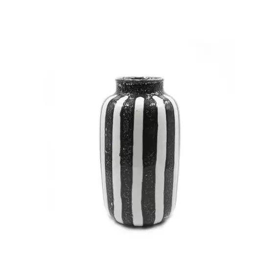 Vase Palmaria en Céramique, Céramique émaillée – Couleur Noir – 30.22 x 30.22 x 36 cm – Designer Sarah Lavoine